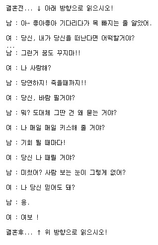 결혼전 결혼후