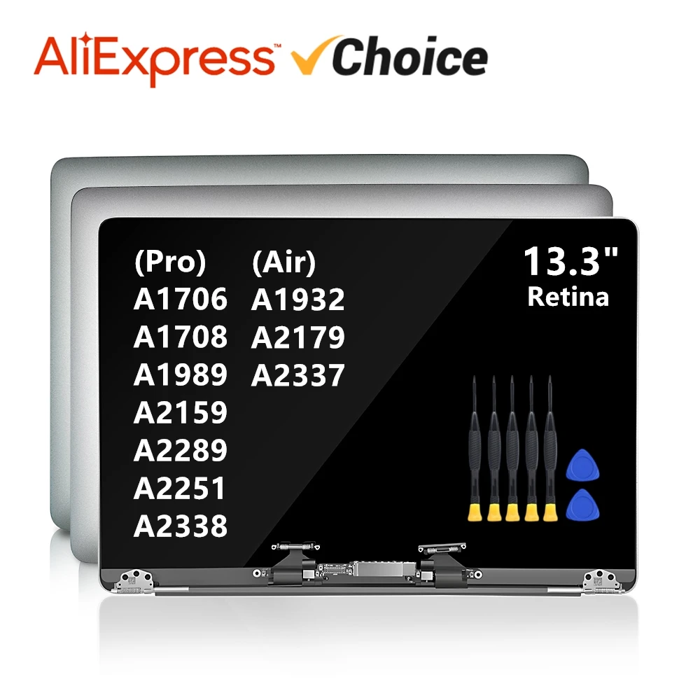 Macbook Air/Pro 13.3 A1706 A1708 A1989 A2159 A2289 A2251 A1932 A2179 A2337 A2338 A1466 LCD 디스플레이 용 화면 교체