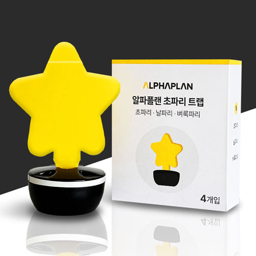 알파플랜 초파리 트랩 날파리 벼룩파리 퇴치제 4개입
